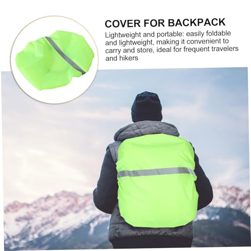 Toyvian Waterproof School Bag Covers Waterproof Bag Covers Light Green Back Oxford Cloth Back Protective Cover - color: Light Green