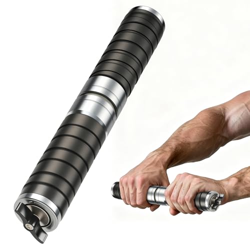 Adjustable Forearm Strengthener, Portable Wrist Roller | Adjustable torque up to 265 lbs with 360°rotation. Durable aluminum alloy body for wrist & forearm training.