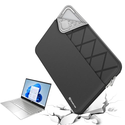 Smatree Laptop Sleeve for 13.3 inch HP Envy x360 13-bf0797nr,for 13.3 inch HP Elitebook x360 830 G9,Case with Accessory Pocket,YKK Zipper,Patented Shockproof Design(E450) - color: Elite-Black, size: for 13.3 inch ENVY x360 13/Elitebook(E450)