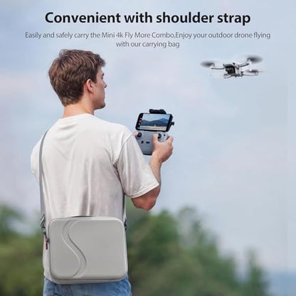 Tomat MINI 4K Carry Case Portable Travel Bag for DJI MINI 4K /Mini 2 SE Fly More Combo Accessories | Portable Travel Bag Storage 1*Charging Hub, 3*Batteries,1*Mini 4k Drone,1*RC-N1 Remote Controller Accessories