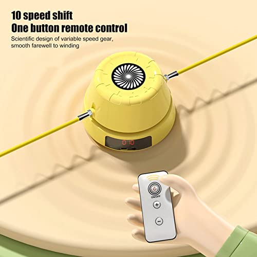 Jump Rope Digital Counter Entertaining Rope Skipping Machine Exercise Home Workout Training Automatic Jump with Remote Control - color: Blue