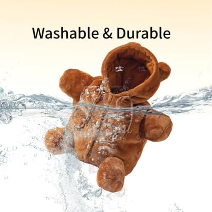 Cat Puppy Plush Outing Backpack Cute Bear Bee Design Anti-Escape Bag for Kitten Cat Small Dog Gift Choice - color: bear, size: Large