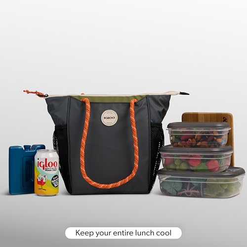 Igloo Soft Cooler Bag | Summit Series | Insulated Cooler Tote | Backpack Cooler - color: Tactical Gray 9 Can