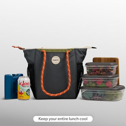 Igloo Soft Cooler Bag | Summit Series | Insulated Cooler Tote | Backpack Cooler - color: Tactical Gray 9 Can