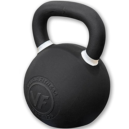 Valor Fitness Premium Kettlebell – Powder Coated Cast Iron for Durability – Enhanced Grip Strength – Weightlifting Core Training Home Gym Workout Equipment - 88 lb