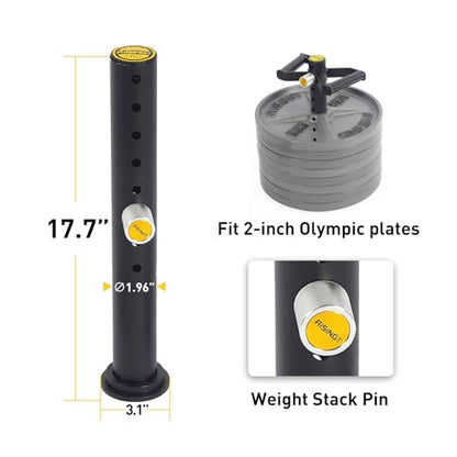 Adjustable kettlebell Handle, Heavy Duty Kettlebell Handle for Plates, Loading Pin with D-bar, Double D-bar and T-bar for Olympic Weight Plates, Hold Up 200lbs. - color: Black