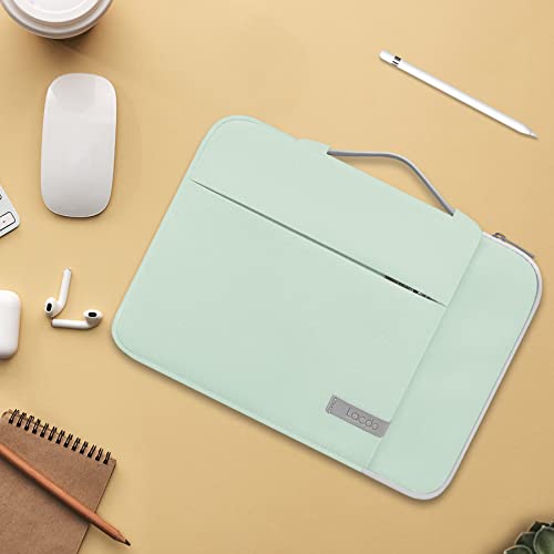 Lacdo 360° Protective 14 Inch Laptop Sleeve Case for HP Lenovo Dell ASUS Acer Chromebook 14 / HP Stream 14 / Dell Inspiron 14 / Lenovo IdeaPad 14 / Acer Spin 3 / ASUS ZenBook 14 Computer Bag, Green - color: Green, size: 14 Inch