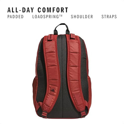 adidas Excel 7 School Backpack for Laptop, Gym and Travel, 34L, Preloved Ruby Red/Black/7.5, OSFA - color: Preloved Ruby Red/Black/7.5, size: One Size