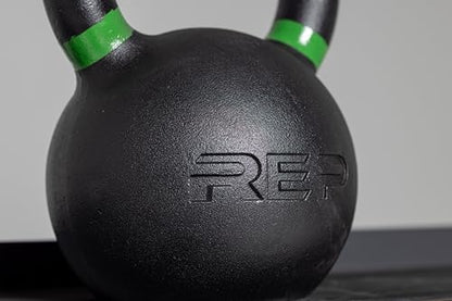 REP Fitness Single Kettlebells Weight Range, Cast Iron, Strength Training, Power Workout Equipment, Home Gym, Free Weights, Dumbbell Alternative, Exercise, Men, Women - style: 20lb