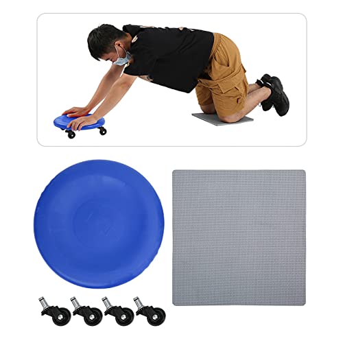 4 Wheel Abdominal Exerciser with Slide Disc, Multi - Directional Core Workout Equipment for Home Gym, Quiet PVC Wheels and Ergonomic Grip for Full - Body Toning