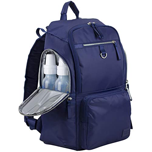 BODHI Baby Waterproof Multi-Function Travel Essentials Baby Tote Diaper Bag Backpack Changing Pad, Stroller Straps for Parents, Unisex, Deep Cobalt Blue - color: Deep Cobalt Blue