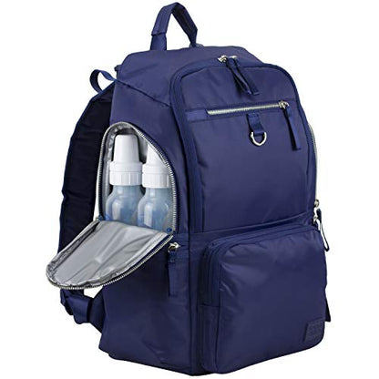 BODHI Baby Waterproof Multi-Function Travel Essentials Baby Tote Diaper Bag Backpack Changing Pad, Stroller Straps for Parents, Unisex, Deep Cobalt Blue - color: Deep Cobalt Blue