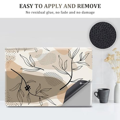 ArtSo Laptop Skin Sticker Decal,16.5 17 17.3inch Laptop Netbook PC Notebook Universal Vinyl Reusable Skin Sticker Cover Personalized Art Case Protector, Leaf Abstraction - color: Leaf Abstraction