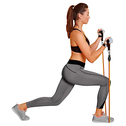 RENEW Total Body Pro – Includes 5 Resistance Bands, Handles, Leg Ankle Straps, Door Anchor and Carry Bag for Fitness, Muscle Training, Home Workouts, Ideal for Shaping the Body for Both Men and Women.