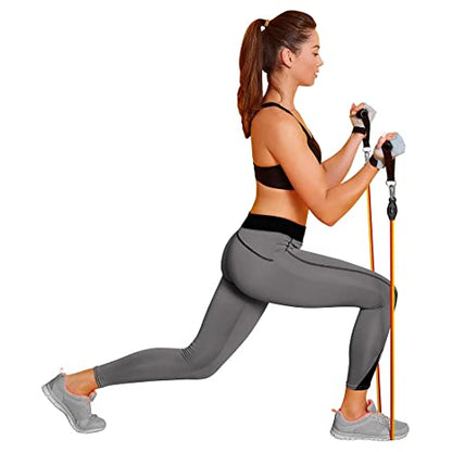 RENEW Total Body Pro – Includes 5 Resistance Bands, Handles, Leg Ankle Straps, Door Anchor and Carry Bag for Fitness, Muscle Training, Home Workouts, Ideal for Shaping the Body for Both Men and Women.