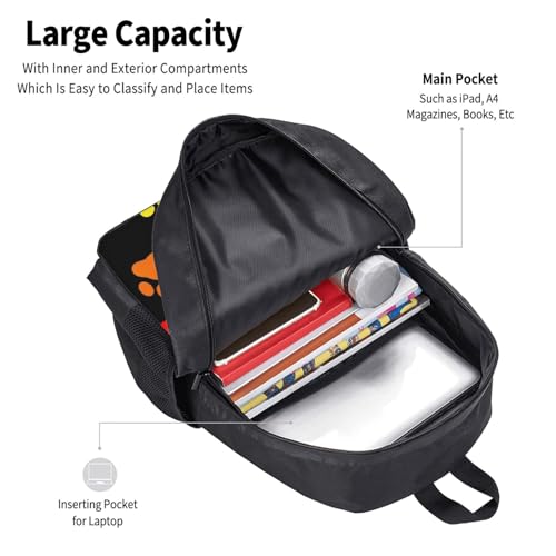 Slim Anti Theft Laptop Backpack Rainbow Puppy Dog Paws Animal Pet Colorful Paw Print, Large Volume Travel Daypack Durable Polyester Carry Bag for Office Business Outdoor Trekking - color: Design (573)