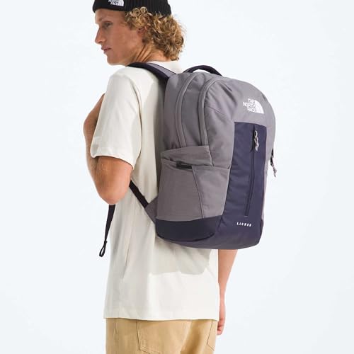 The North Face Lichen Daypack - Everyday Commuter Backpack, Laptop Sleeve, Water Bottle Pockets, Center Front Pouch, Transcendent Grey/Endless Dusk, One Size - color: Transcendent Grey/Endless Dusk
