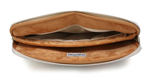kayond Water-Resistant Canvas 13.3 Inch Laptop Sleeve-White Rose - color: White Rose, size: 13-13.3 inch