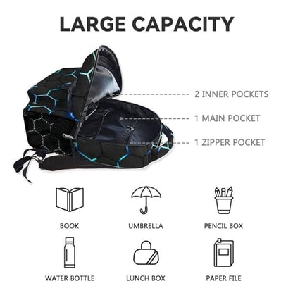 Gaming Backpack for Boys - 17 Inch Gamer Backpacks for Kids Toddler, Lightweight Durable Bookbag for Middle School High School - color: Blue