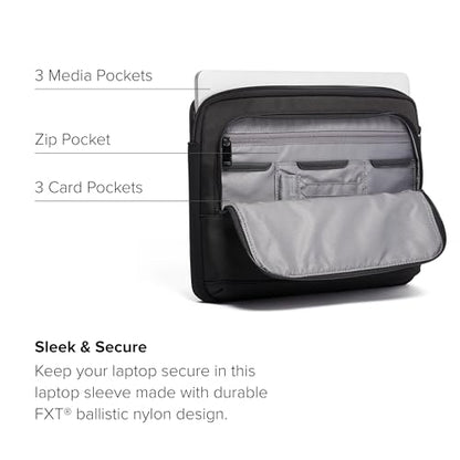 TUMI - Alpha Laptop Cover - Protective Computer Case for Business & Travel - Durable Computer Sleeve -Medium, Fits Up to 13" Laptop, Black