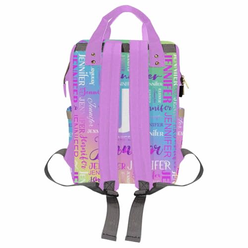 MyPupSocks Customized Diaper Bag Backpack, Personalized Diaper Bag with Name Mummy Nappy Baby Bag Shoulders Casual Daypack Daycare Travel Bag for Boys Girls - color: Color 11