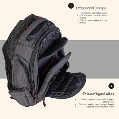 OGIO Renegade Backpack (Renegade, Black Pindot) - color: Black Pindot, style: Renegade