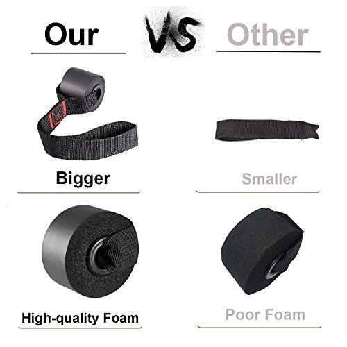 Heavy Duty Door Anchor for Exercise Bands - Secure Door Jamb Anchor System - No Damage, Larger Size