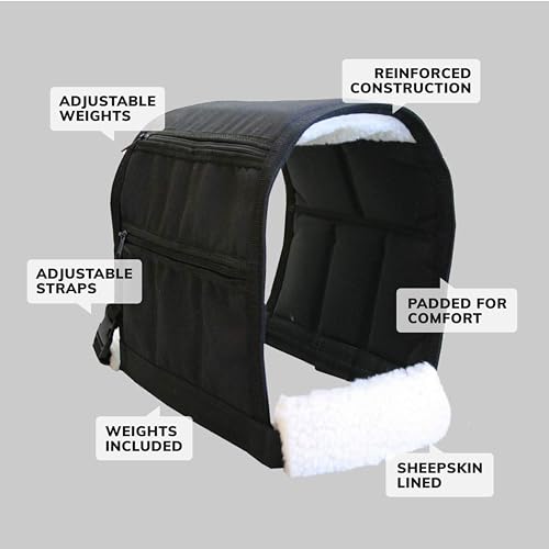 ActiveDogs Weighted Dog Vest with Weights - Dog Agility Training Equipment Jacket for Dog Exercise, Strength, Pulling & Endurance - Burn Calories & Build Muscle - Large 34-38 IN, 10 x 1LB - size: Large