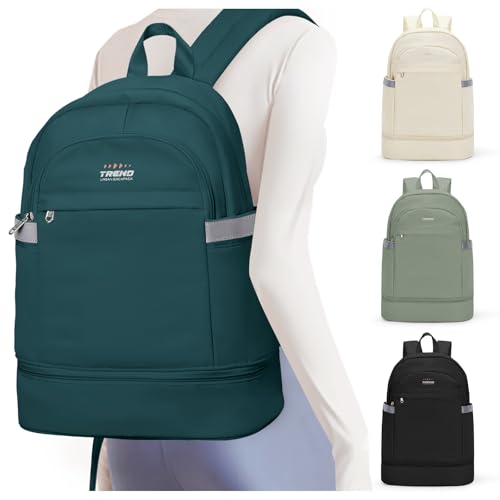 coofay Gym Backpack For Women Men Dance Sports Backpack With Shoe Compartment Waterproof Travel Backpacks Gym Bag Peacock Blue - color: Q-peacock Blue, size: Large