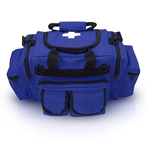 ASA TECHMED First Aid Responder EMS Emergency Medical Trauma Bag Deluxe, Blue - color: Blue