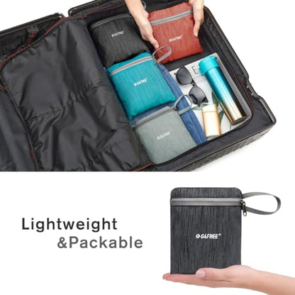 G4Free 10L Hiking Backpack Small Travel Hiking Daypack Lightweight Packable Backpack Casual Foldable Shoulder Bag - color: Black