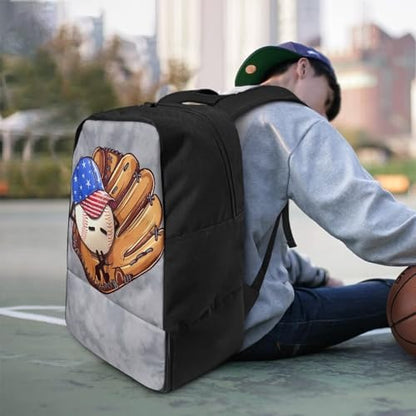 Basketball Backpack With Separate Ball Compartment And Shoes Fit Basketball Volleyball Football - color: Cute Baseball