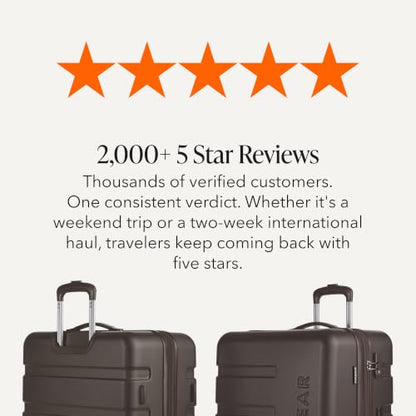 SwissGear 7366 Signature Hardside Expandable Luggage with Spinner Wheels and TSA Lock, Weekender Tote, Chocolate, 2-Piece Set (Weekender/27) - color: Chocolate, size: 2-Piece Set (Weekender/27")