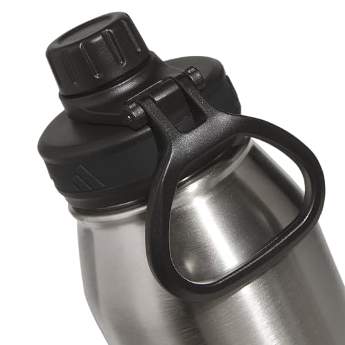 adidas Metal Water Bottle 1L - color: Stainless Steel/Black/L