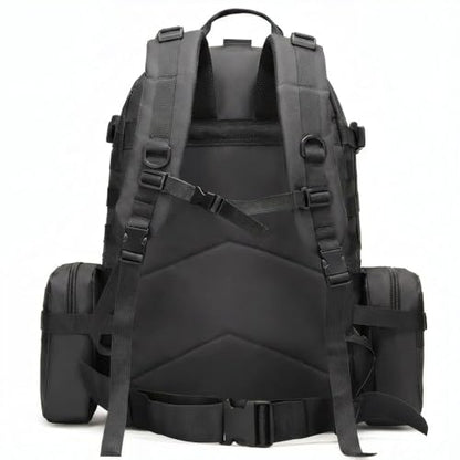 Military Tactical Backpack for Men 60L Waterproof Bug Out Bag Survival Rucksack Go Bag Emergency Molle System Army 3 Day Assault Pack for Hiking Hunting Camping Black - color: Black