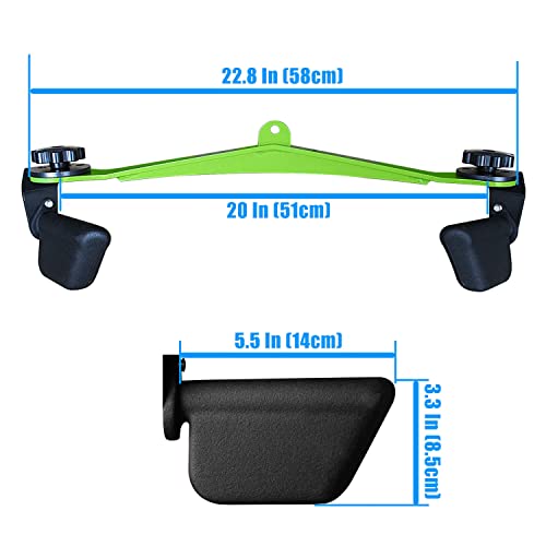 Adjustable Lat Pull down Bar, Cable Machine Attachments for Gym, Home Gym Fitness T-bar Row Pulldown Attachments, Lat Pull Down Machine Wide Grip Neutral Grip Handle - color: SP-03