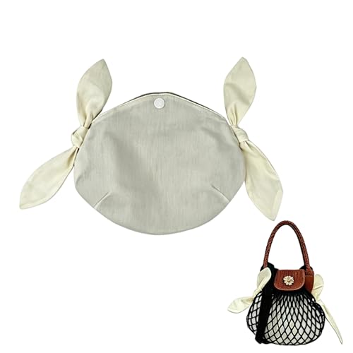Handmade Bag Insert Organizer Drawstring Mesh Bucket Bag Inner Insert Organizer Multi-Functional Net Bags Inner Bag Insert for Net Bags (XS) - size: XS