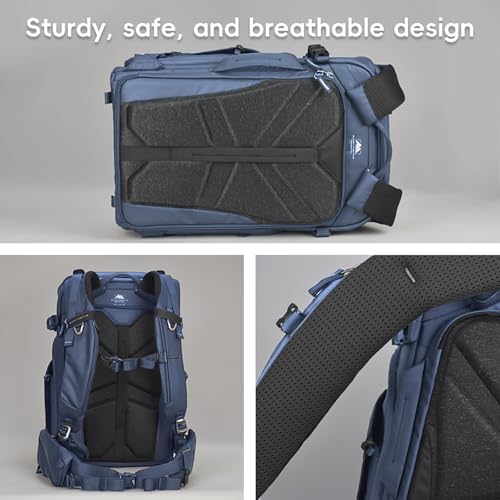 Summit Creative 26L Camera Backpack – Water-Resistant DSLR & Mirrorless Photography Bag with Lens, Tripod Holder & 16" Laptop Compartment – Blue - color: 26L Blue