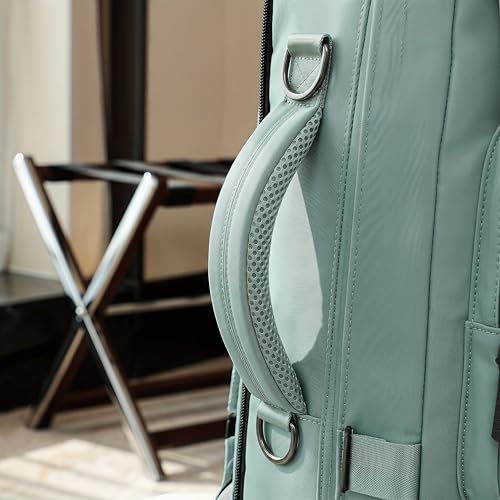 Travel Backpack Water Resistant Large Laptop Backpack with Shoe Compartment Multi-Pocket Carry on Backpack for Business Work Trip - color: Green