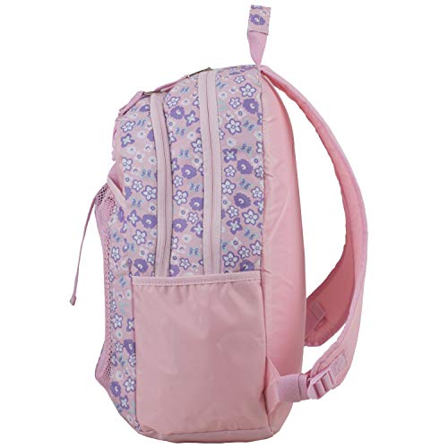 FUEL Lunch Backpack Set Teens Student Water Resistant Bookbag Bag Soft Reusable Insulated Cooler Lunch Box Thermal Travel Office Lunch Bag, Pink Flowers - color: Light Pink/Ditsy Floral Print