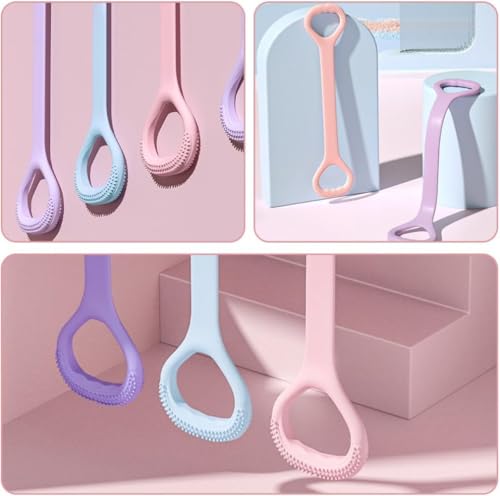 2-Pack Figure 8 Resistance Band, Silicone Resistance Bands with Handles, 20 LB for Yoga & Arm Workouts - color: Blue*Pink