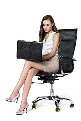 MOSISO Compatible with MacBook Pro 15 inch Retina (A1398, Version 2015/2014/2013/end 2012), PU Leather Portfolio Protective Stand Cover Sleeve, Black - color: Black