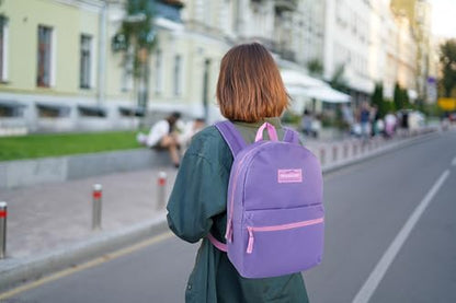 Trail maker 24 Pack- Classic 17 Inch Backpacks in Bulk Wholesale Back Packs for Boys and Girls (Purple) - color: Purple