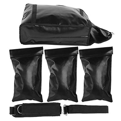 Sports Sandbag Weight Loading with Adjustable Waist Belt, Fitness Training Sand Bags for Running Exercise, 360 - Degree Rotatable Resistance Equipment with Handles for Variable Wei