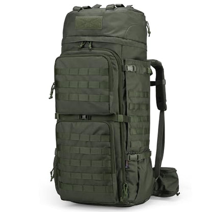 Mardingtop 75L Molle Hiking Internal Frame Backpacks - color: Ranger Green