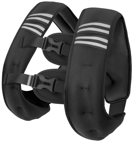 WTREE Weighted Vest Men or Women - Weights with Reflective Stripe, Weighted vest for Workout Equipment for Strength Training Night Running - size: 12 lb