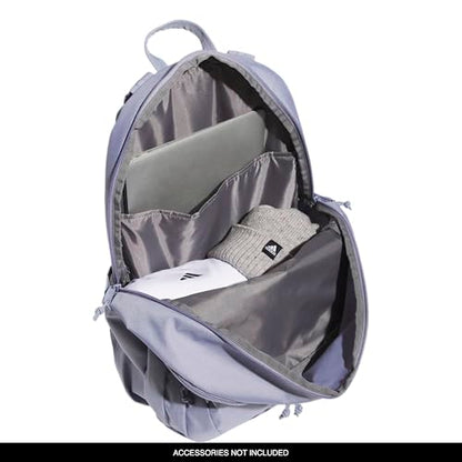 adidas Prime 7 Backpack for Laptop, School and Travel, 37L - color: Silver Violet Purple/Grey Four