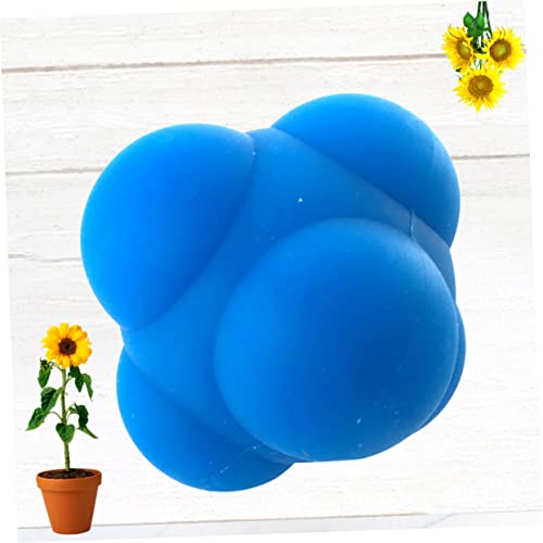 1pc Hexagonal Silicone Reaction Training Agility Testing Sphere for Men Women Easy Use Bouncing for Coordination Speed Rehabilitation