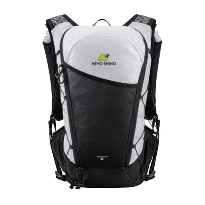 N NEVO RHINO 12L Running Vest, Hydration Vest with 2 Pcs 500ML Soft Flasks - color: White