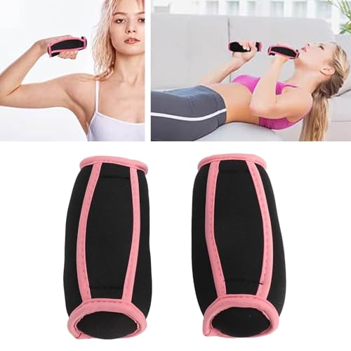 Pair of 1LB Hand Weights Soft Grip Dumbbells for Women Men, Non Slip Neoprene Coating Light Fitness Weights for Running, Walking, Home Workouts